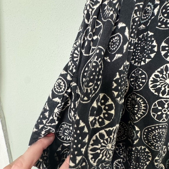 Mata Traders Blue Embroidered Circle Floral Boho Print Fit & Flare Dress Size M - Picture 5 of 12